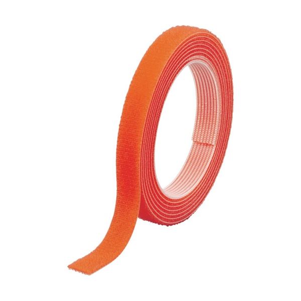 (まとめ) TRUSCO マジックバンド 結束テープ 両面 幅20mm×長さ5m オレンジ MKT-20V-OR 1巻 【×5セット】