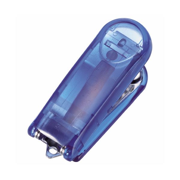 (まとめ) ライオン事務器 ミニホッチキス10枚とじ ブルー CS-10CS 1個 【×30セット】
