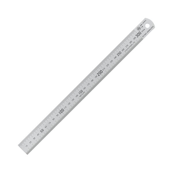 (まとめ) コクヨ ステンレス直定規 C型 JIS1級 30cm TZ-1343 1個 【×10セット】