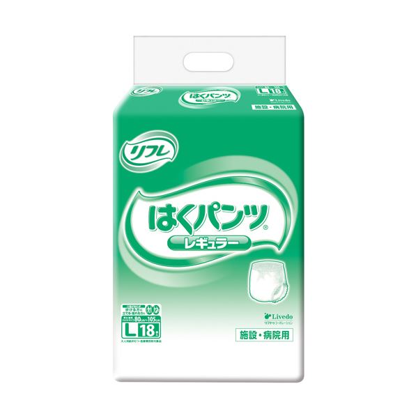 (まとめ)リブドゥコーポレーション リフレはくパンツ レギュラー L 1パック(18枚)【×5セット】|aline