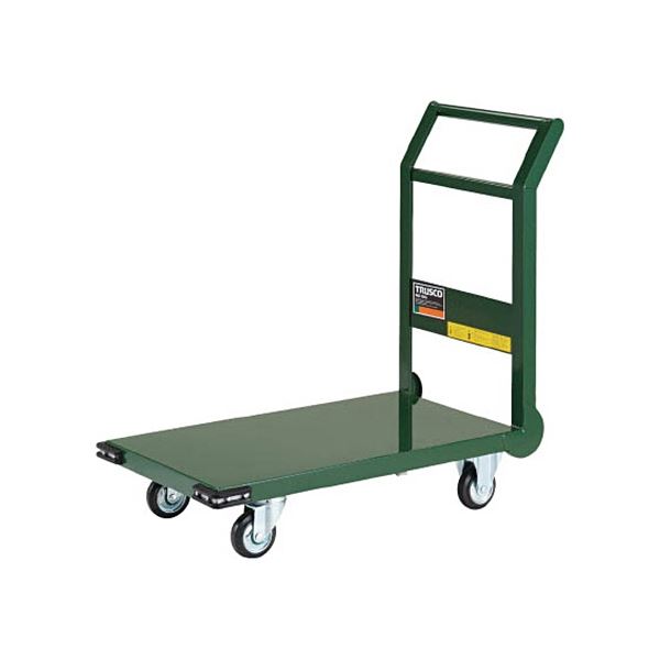 TRUSCO 鋼鉄製 運搬車 800×450mm φ100 プレス車 緑 SH-3N-GN 1台 完成品|aline