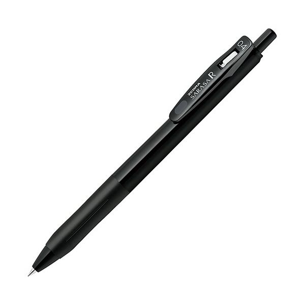 (まとめ) ゼブラ ゲルインクボールペン サラサR 0.4mm 黒 (軸色：黒) JJS29-R1-BK1 1本 【×50セット】