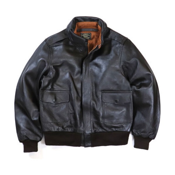 楽天市場】アメリカ軍 A2 レザージャケット 44 ダークブラウン