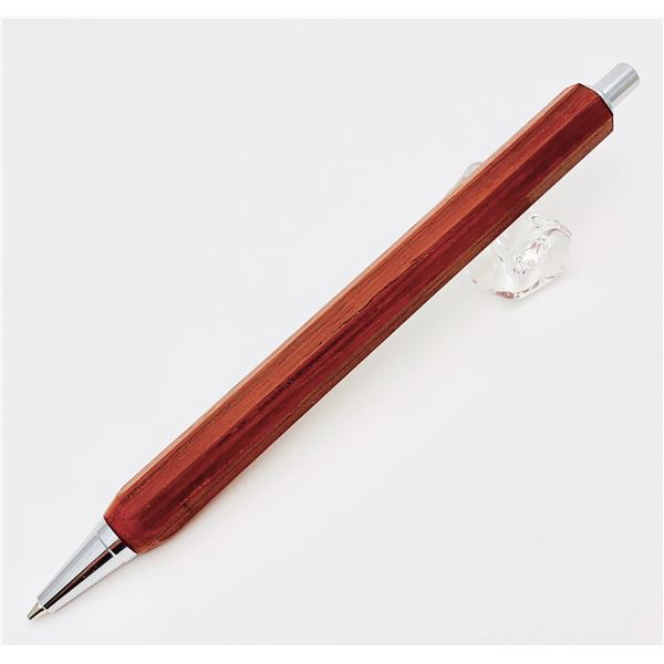 八角シャープペンシル/文房具 【パドック レッド】 木製 日本製 文具 オフィス用品 ステーショナリー|aline