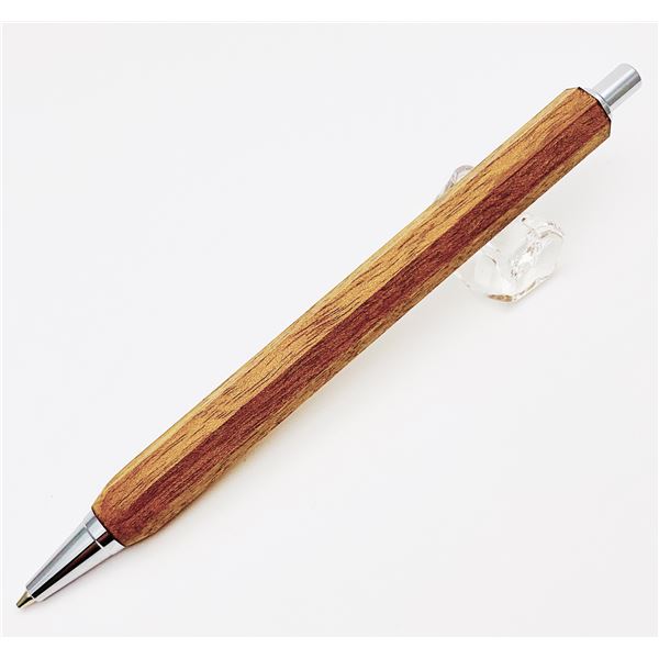 八角シャープペンシル/文房具 【オバンコル ブラウン】 木製 日本製 文具 オフィス用品 ステーショナリー|aline