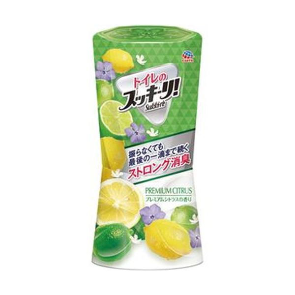 （まとめ）アース製薬 トイレのスッキーリ！プレミアムシトラス 400ml 1個【&times;20セット】｜aline