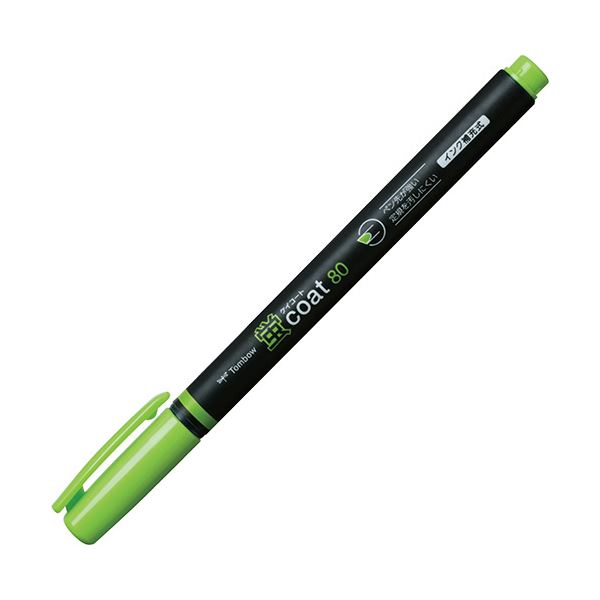 (まとめ) トンボ鉛筆 蛍コート80 きみどりWA-SC92 1セット（10本） 【×10セット】