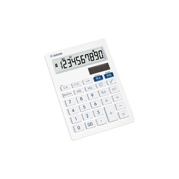 (まとめ)キヤノン 抗菌卓上電卓 LS-101T【×3セット】