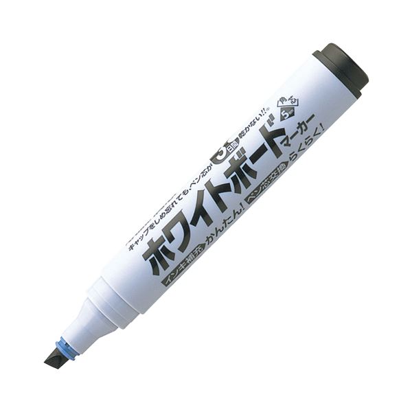 （まとめ） シヤチハタアートライン潤芯ホワイトボードマーカー 太字角芯 黒 70604 1本 【×30セット】