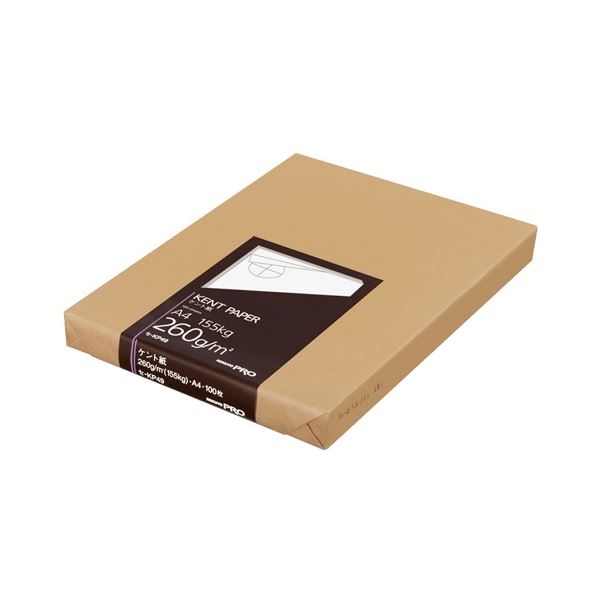 コクヨ 御膳上等ケント紙 A4 260g/m2 セ-KP49 1冊(100枚)