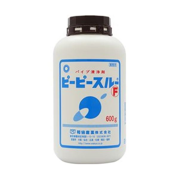 （まとめ）和協産業 業務用パイプ洗浄剤ピーピースルーF 600g 1個【&times;10セット】｜aline