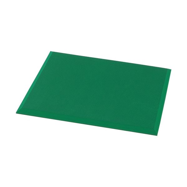TRUSCO 帯電防止足腰マット 約17&times;450&times;600mm グリーン TAM-4560-17-ESD-GR 1枚｜aline
