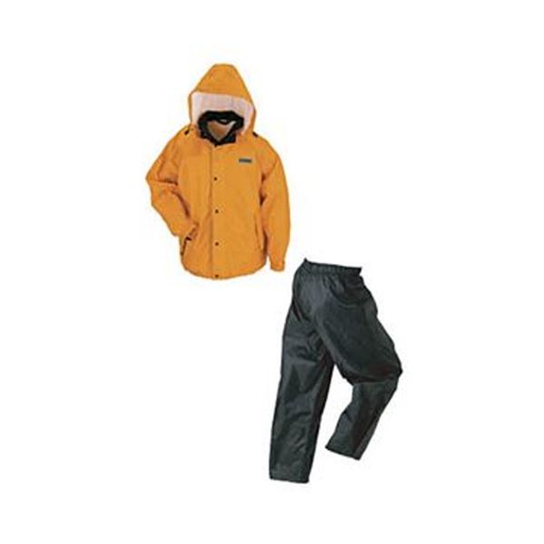 (まとめ)川西工業 レインウェア(男女兼用)雨職人 オレンジ Sサイズ 3530-OR-S 1着【×3セット】|aline
