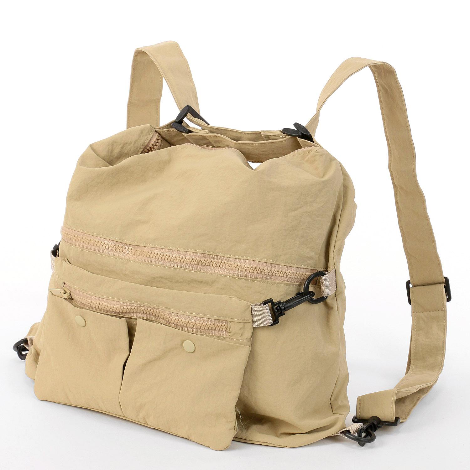 gream supply ポーチ付き2WAYリュックサック ベージュ