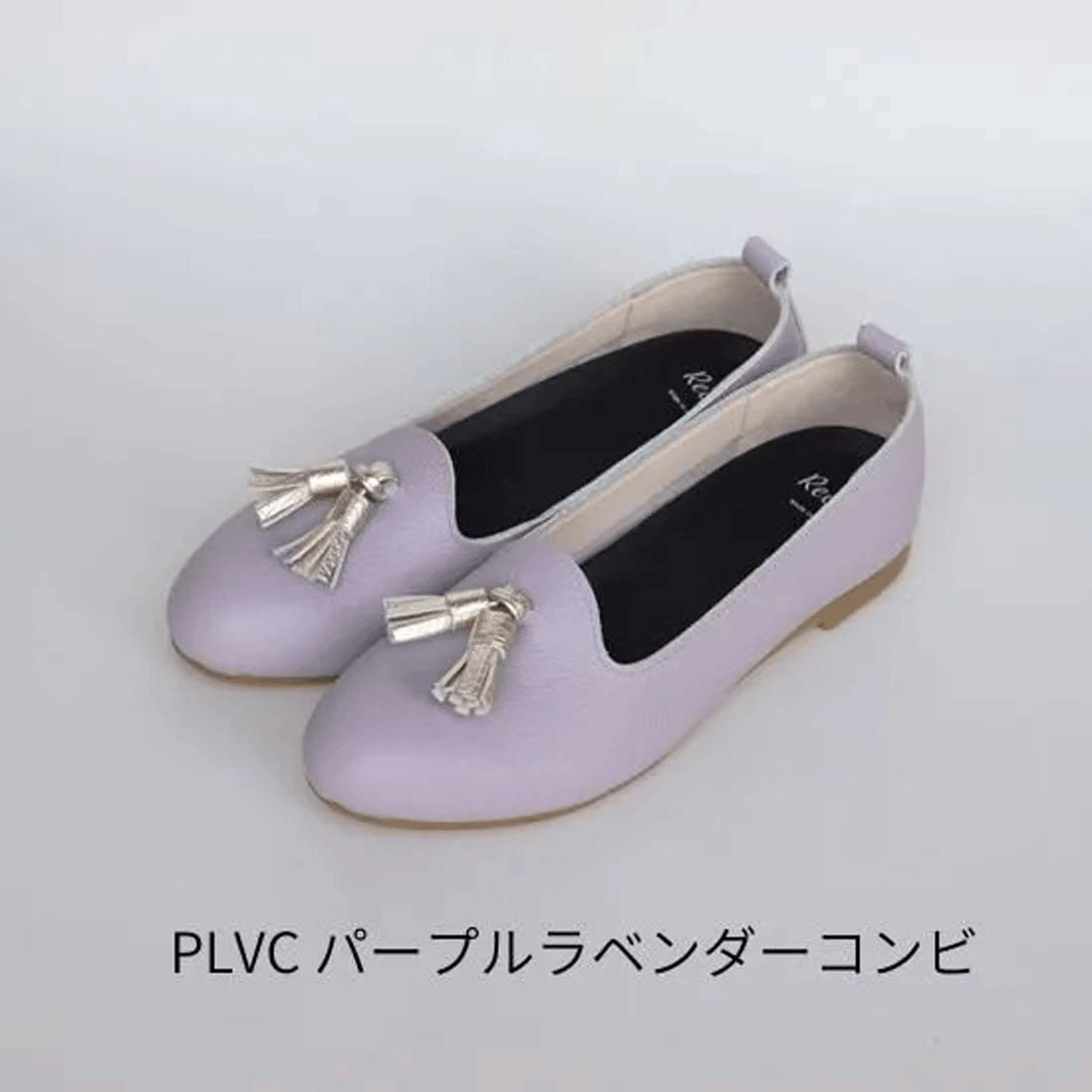Recipe ラウンドオペラタッセルシューズ RP-558 パープルラベンダーコンビ 23.0CM カラー:パープルラベンダーコンビ サイズ:23.CM