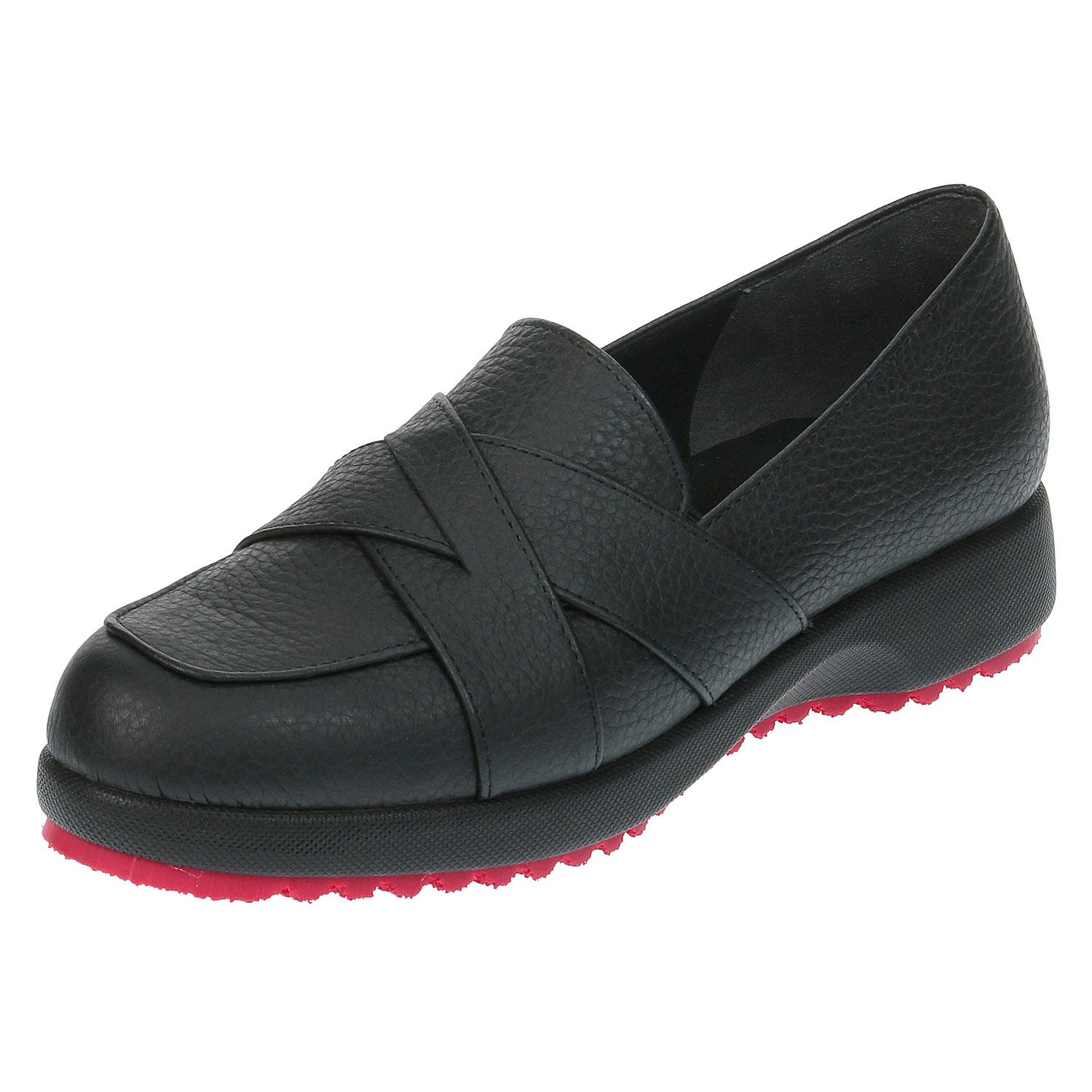 ASHLINE クロスベルトシューズ20011 ブラック 24.0CM カラー:ブラック サイズ:24.CM