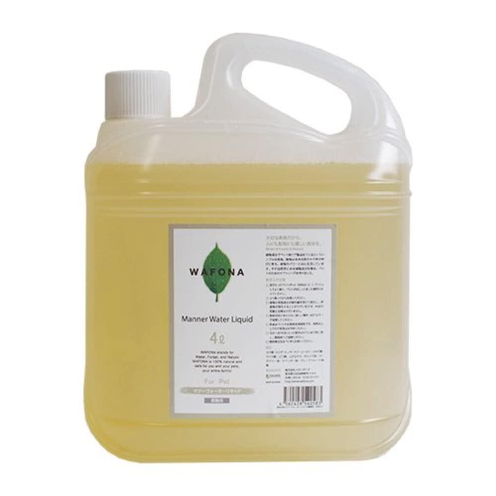 WAFONA マナーウォーターリキッド 詰替え用 4000ml (ペットの排泄後に消臭・除菌)