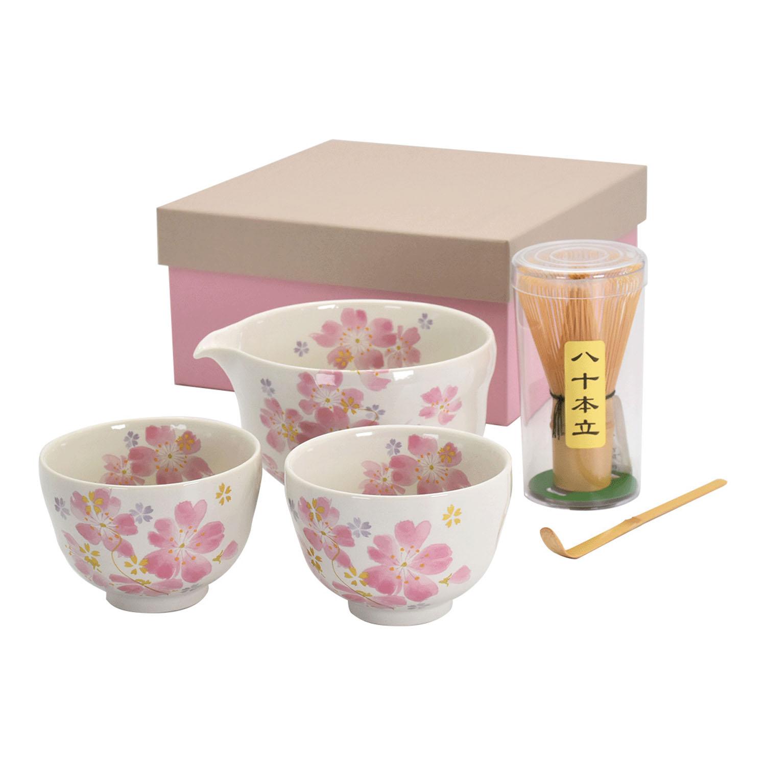 片口抹茶セット 華まつり