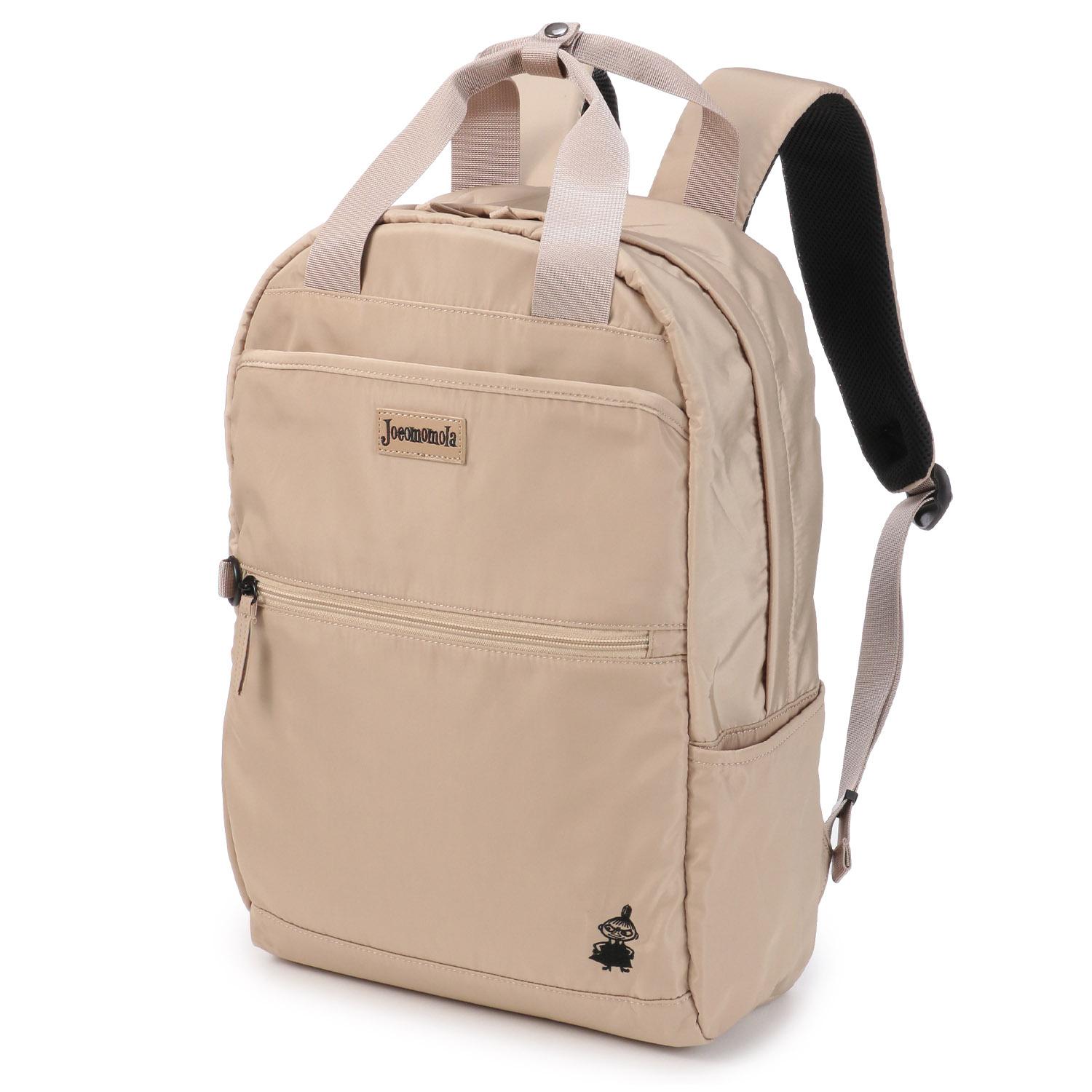 [ホコモモラ] リュック (リトルミィコラボ・花柄)[ 62117 / back pack ] A4収納 BE_ベージュ FR