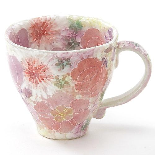薄紅彩画花 マグカップ 787532 00 00 食器・カトラリー・グラス-その他