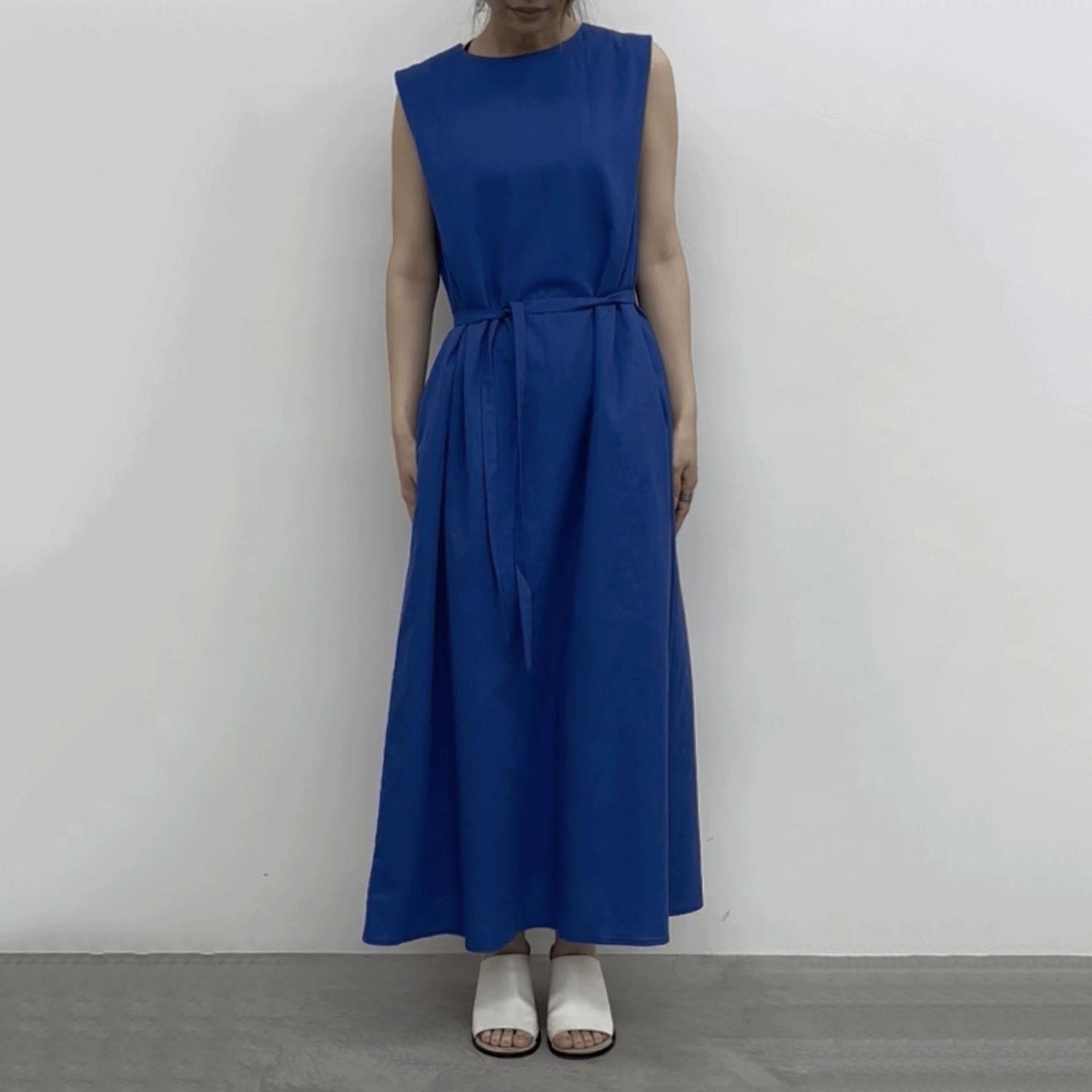 cloche 綿麻衣装 青み M