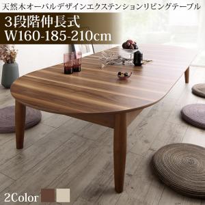 真っただ中速見表 置き目速見表 サイドテーブル 3座標軸押しひろげる式 生まれながら木オーバル型エクステンションリビングテーブル W160-210 精神的な統合取りつける付
