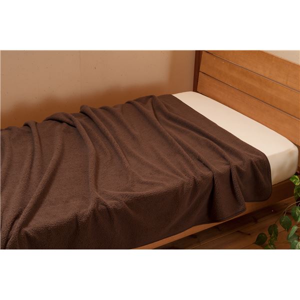 ブランケット 寝具 シングル 約140×200糎 赤銅色 日本製 吸湿熱のある状態 薄型 もこもこ シープタッチ エバーウォーム 寝台御部屋 寝部屋
