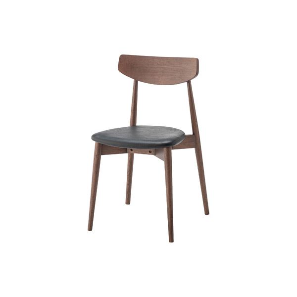 (まとめ) ダイニングチェア ブラウン スタッキング可 完成品 【×2セット】|aline 2号店