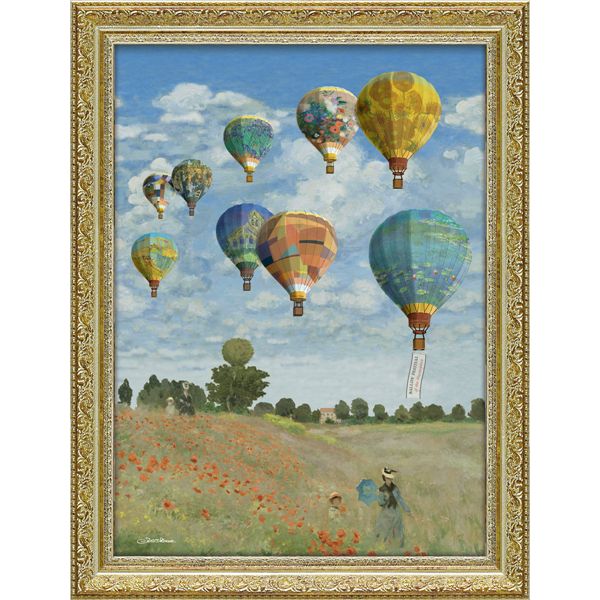 ユーパワー 白石創多 Gel加工 アートフレーム 「名画のバルーンフェスティバル」|aline 2号店