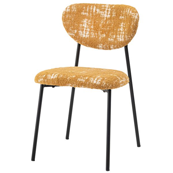 チェア 約W45.5×D56×H78×SH47cm イエロー ダイニングチェア リビングチェア 椅子 インテリア家具 ディスプレイ家具|aline 2号店