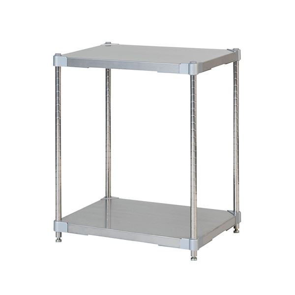 ステンレス シェルフ 46×60cm 2段 H70cm 日本製 耐錆 耐薬性 耐久性 冷蔵 冷凍 高温多湿対応 収納棚 オープンラック 組立式