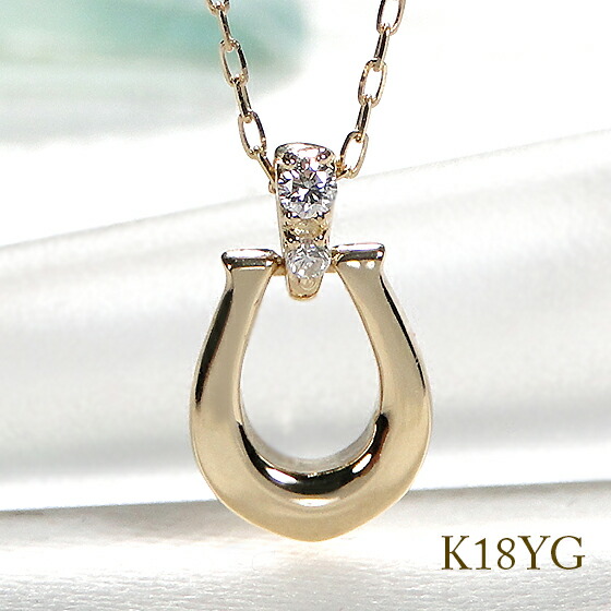 楽天市場】K18YG ダイヤモンド リボン ネックレス18金 イエロー