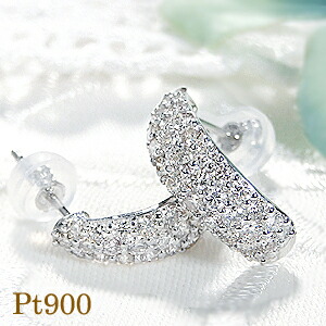 楽天市場】Pt900【0.6ct】バケットカット ダイヤモンド ピアス