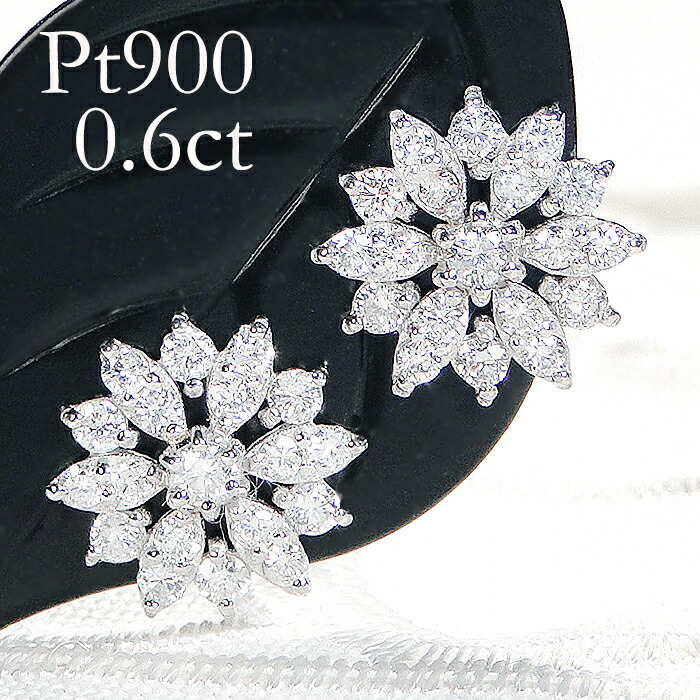 K18YG フラワー ピアス 楽天市場】K18YG【0.8ct】2WAY フラワーモチーフ ダイヤモンド