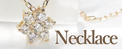 楽天市場】K18YG【0.2ct】フラワーモチーフ ダイヤモンド ネックレス
