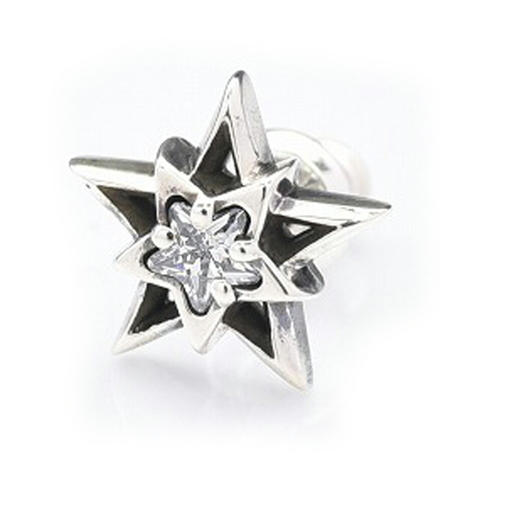 DEAL DESIGN ディールデザイン ドロップスターピアスwith stone ピアス メンズアクセサリー 有名ブランド 人気 アクセサリー プレゼント おしゃれ メンズアクセサリー レディースアクセサリー ギフト シルバー925 シルバーアクセサリー 銀 SV925 スターリングシルバー ピアス｜アリゼ