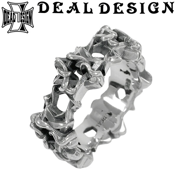 DEAL DESIGN ディールデザイン ヘックスグリッド リング 5号～23号 シルバーリング 指輪 六芒星 DEAL DESIGN ディールデザイン シルバーアクセ ハード 洗練されたロックがテーマ・緻密なデザインは一線を画す ヘキサグラム シルバー925 メンズ レディース ブランド