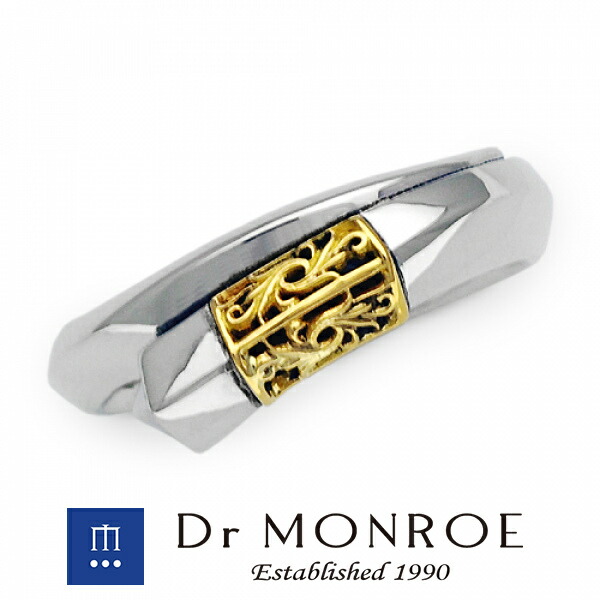 Dr MONROE ドクターモンロー 18金 ユニセックス&ペアリング ラージタイプ 唐草 アラベスク アイビー Dr MONROE ドクターモンロー 銀 シルバーアクセサリー ミニマルなデザイン・大人の深みとさり気なさが最高に引き立つアクセ アカンサス 植物 ペア ブランド シルバー925|アリゼ