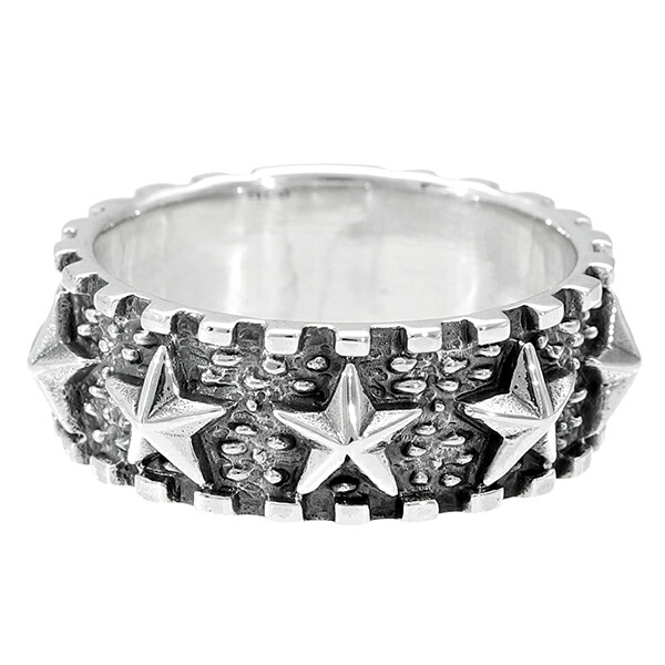 スター シルバー リング 17号 星 シルバーリング 指輪 シルバー925 スタッズ 五芒星 ペンタグラム 銀 アクセ ジュエリー 自分用 贈り物 シルバーアクセサリー 星リング いぶし 燻し ハード ギフト プレゼント シンプル カジュアル ロック パンク アクセサリー メンズ 男性