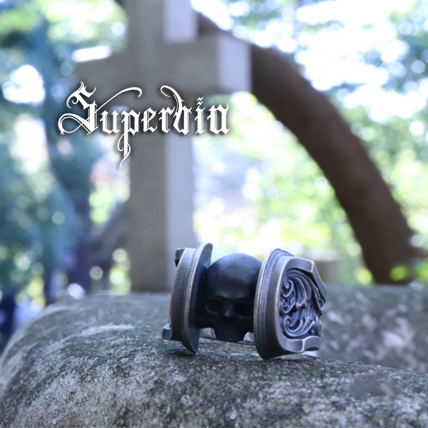 Superbia “ペスト”リング 13号～25号 Rococo シルバーリング シルバー925 メンズ スペルヴィア スペルヴィア Superbia 西洋美術やアンティークの趣を巧みに表現する国内ブランド スペルビア ブランド ロココ美術 バロック グロテスク アンティーク ジュエリー ダーク 退廃