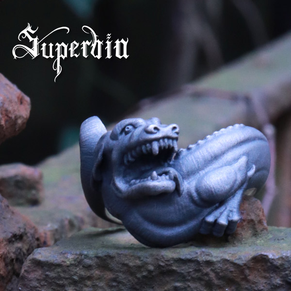 Superbia &ldquo;ドラコ&rdquo;リング2 13号～27号 Rococo シルバーリング シルバー925 メンズ スペルヴィア スペルヴィア Superbia 西洋美術やアンティークの趣を巧みに表現する国内ブランド スペルビア ブランド ロココ美術 バロック グロテスク アンティーク ジュエリー ダーク 退廃｜アリゼ