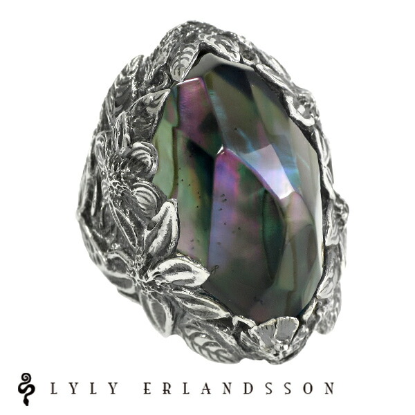 LYLY ERLANDSSON the WINTER Shell Plate grey グレー 7号～25号 リリーエルランドソン ウィンター the WINTER ザ・ウィンター リリーエルランドソン grey 灰色 シェル 正規取扱店 樹脂 レジン LYLY ERLANDSSON シルバーアクセサリー ブランド 美しい有機物をモチーフに｜アリゼ