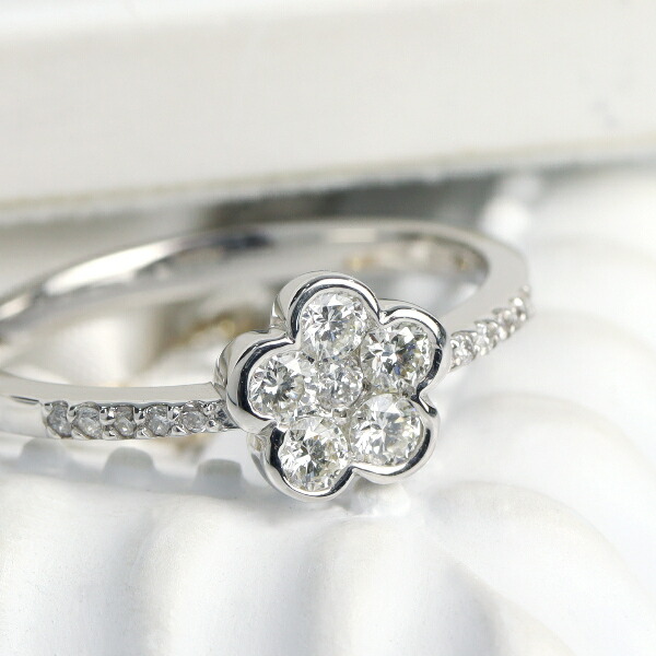 【ダイヤ0.30ct】花柄 ダイヤモンド プラチナ リング　pt900 リング フラワー プラチナ pt900」の人気商品一覧 | 安い商品を