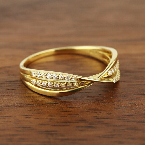 18Kゴールド リング 3g 楽天市場】K18 三連 クロス ダイヤモンド リング 指輪 ゴールド 18金