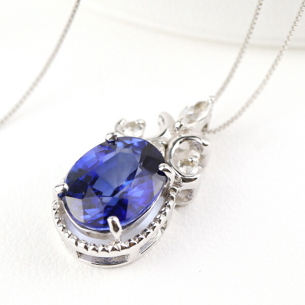 国内外の人気集結! K18 3.0ct サファイア ネックレス ダイヤモンド ...