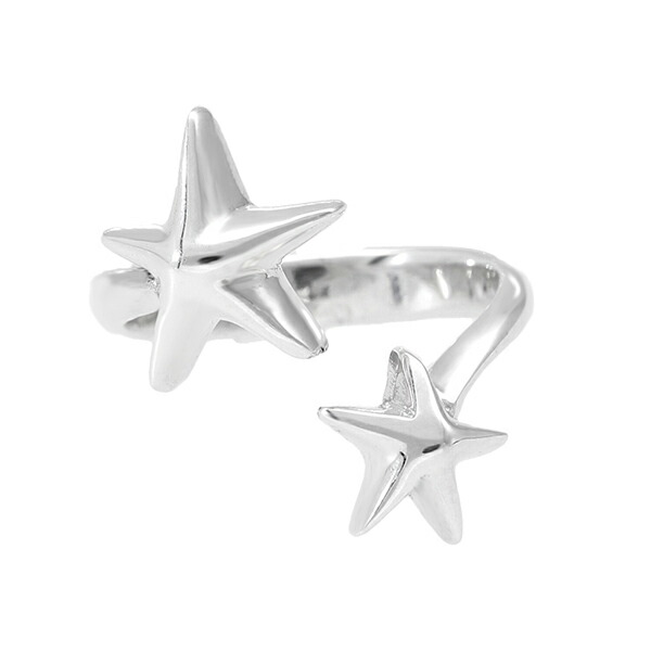 楽天市場】スター シルバー リング フリーサイズ 13号 星 シルバー