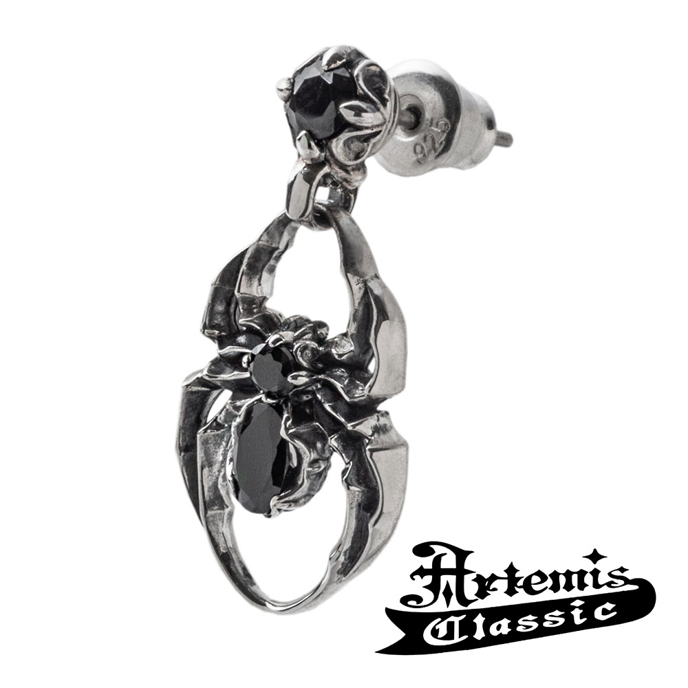 アルテミスクラシック スパイダーピアス Artemis Classic 2021AW Collection アルテミスクラッシック ピアス 1P 片耳用 ドロップピアス メンズ シルバー925 メンズピアス 男性 男性用 ブランド