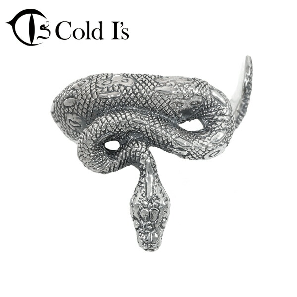 Cold I's ボールパイソン 巻きつき リング S 1～15号 シルバー925 指輪 ピンキーリング 巻きつき 小指 は虫類 蛇 スネーク リング 夫 彼氏 メンズ ピンキーリング 記念日 蛇 記念 ヘビ パイソン スネーク ニシキヘビ ヘビ 爬虫類