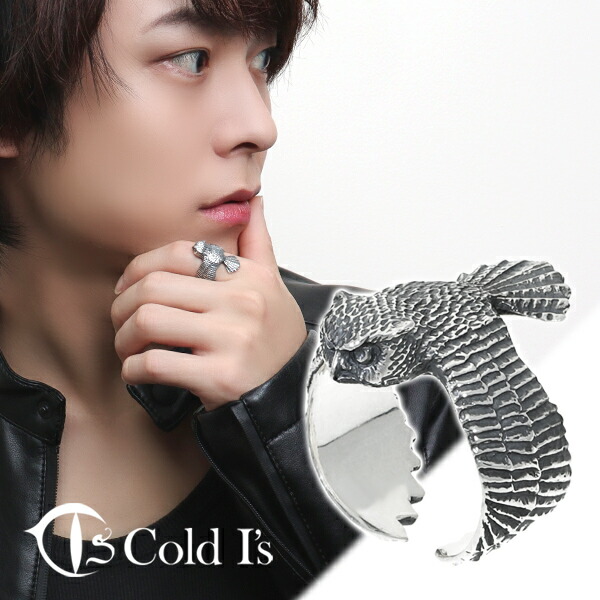 楽天市場】Cold I's ワシミミズク 巻きつき リング 14〜28号 シルバー