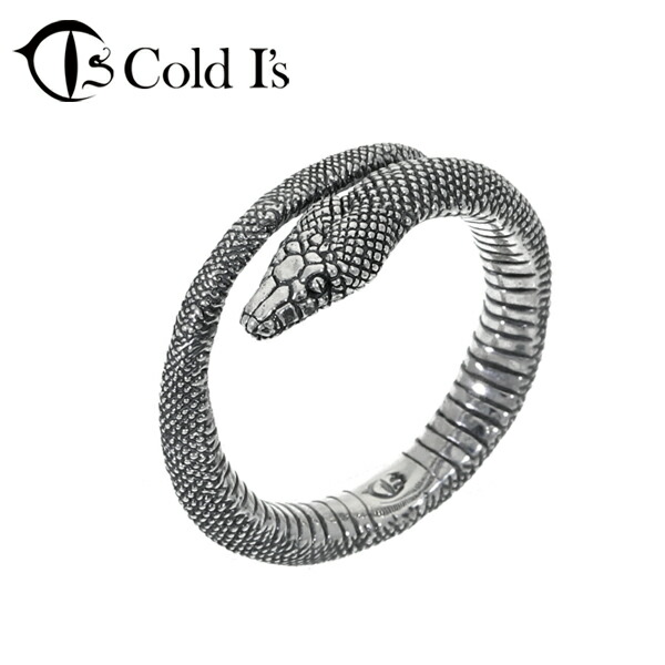 Cold I's アルバーティスパイソン 巻きつき リング 10~25号 シルバー925 指輪 シルバーアクセサリー ニシキヘビ シルバー925 彼氏 スネーク 彼女 メンズ I's 爬虫類 プレゼント リアル リアル ボア パイソン ブランド 巻きつき